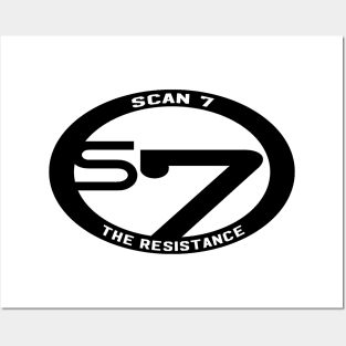Logo Scan 7 - The Resistance - black Posters and Art